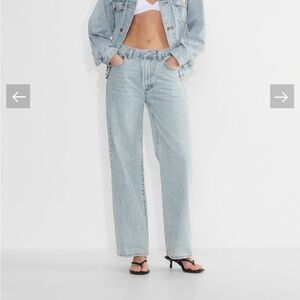 Denim Forum The Farrah High Rise Wide Leg 28L